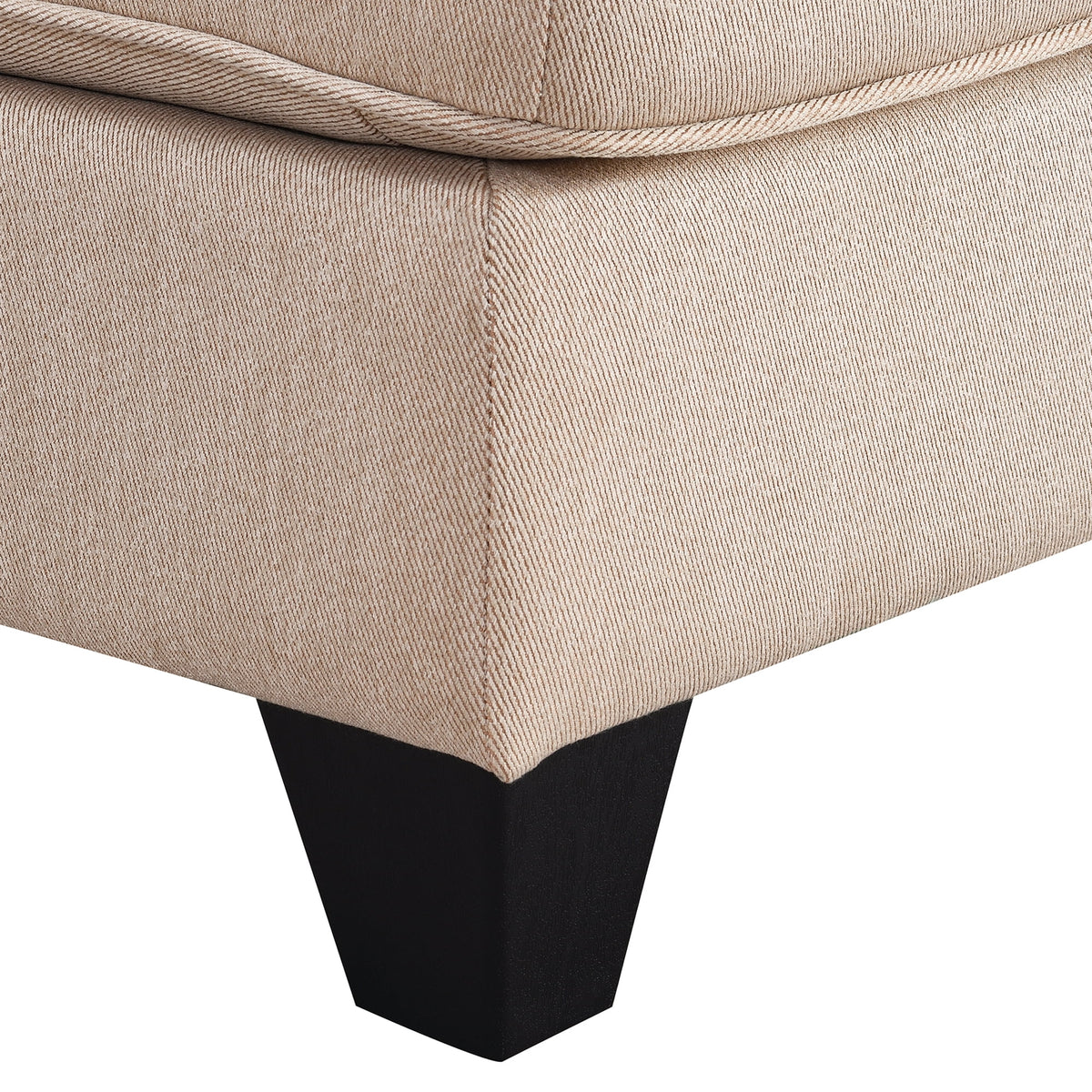 L Shaped Linen Sectional Sofa with Chaise N399153