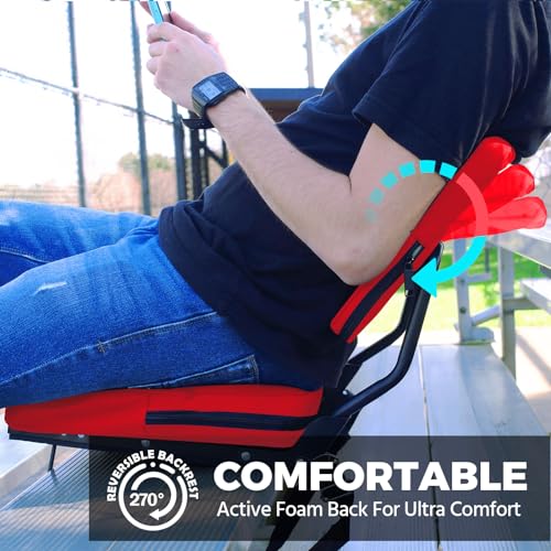 Black Portable Foldable Stadium Seat J947347