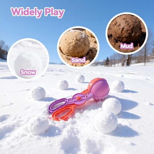 8 Pcs Snowball Maker Tool Kit with Handle E76236