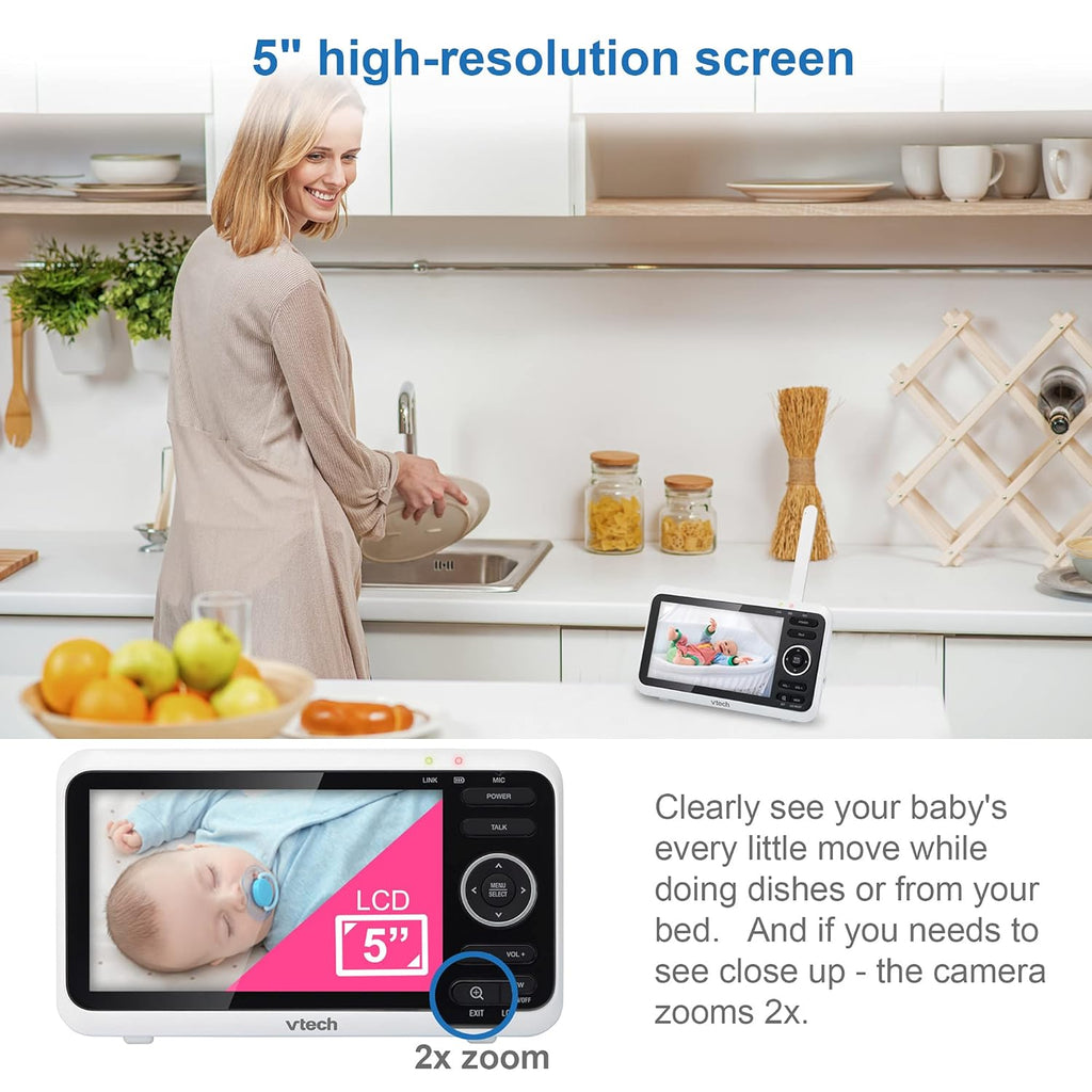 Video Monitor with 5 Screen, 2 Cameras, Night Vision U95397
