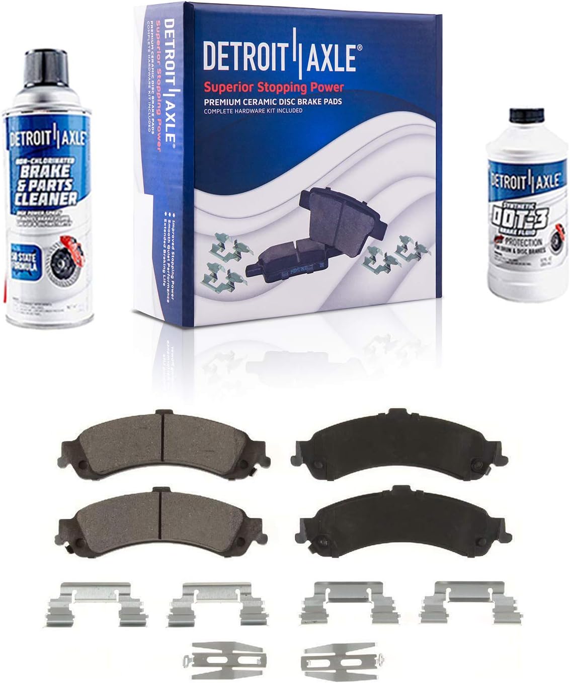 12 Front & Rear Drilled & Slotted Rotors + Ceramic Pads 10pc Set Z168743