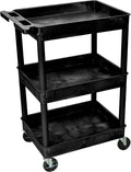 Black 3 Shelves Automotive Utility Cart J9920