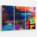 Oil Painting Print Multi-Piece Image on Wrapped Canvas D14321
