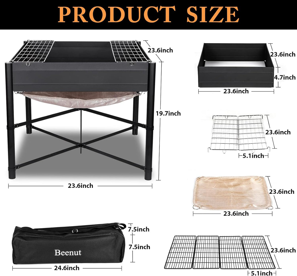 Portable Smokeless Wood Burning Fire Pit G355671