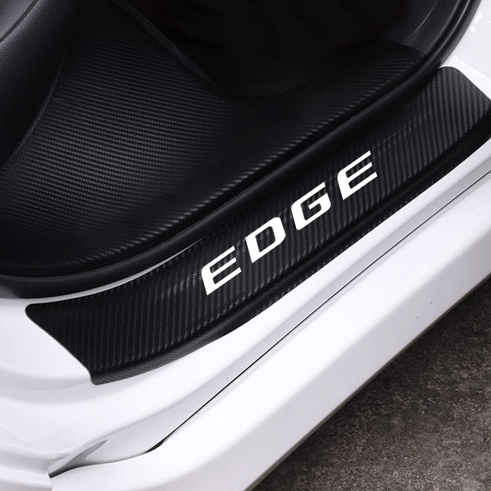 Carbon Fiber Vinyl Car Door Sill Protector O870