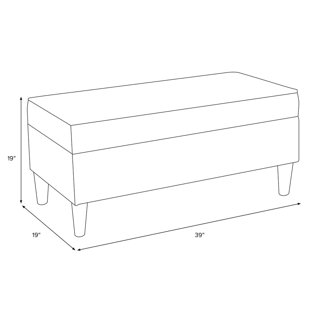 Velvet Storage Bench U885