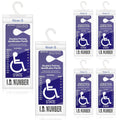 Transparent PVC Handicap Parking Placard Holder 11.8 x 5 Inch 6 Pieces Y8044