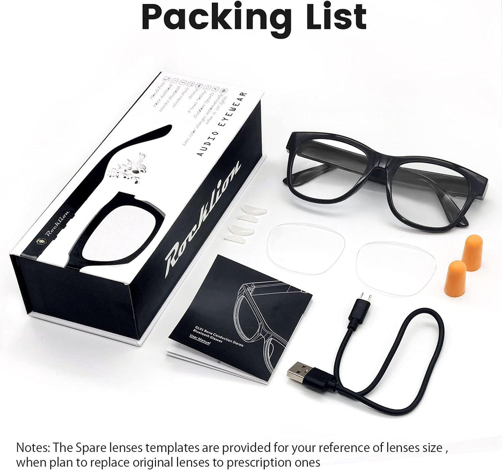 Bone Conduction Sunglasses with Open-Ear Headphones K8949