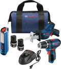 12V Max 3-Tool Combo Kit with Drill/Driver, Reciprocating Saw and LED Worklight Z39492