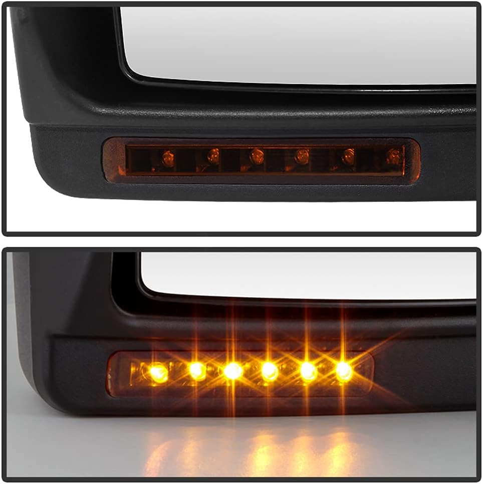 Telescoping Power Heated LED Signal Towing Side Mirrors Left Right Ford F150 Truck O9694