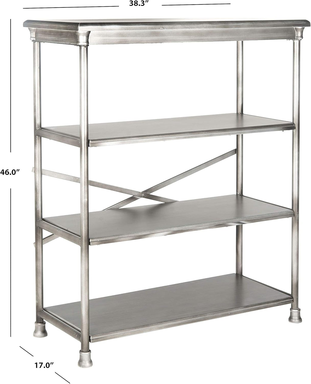 Dark Silver Large Bookcase A74317