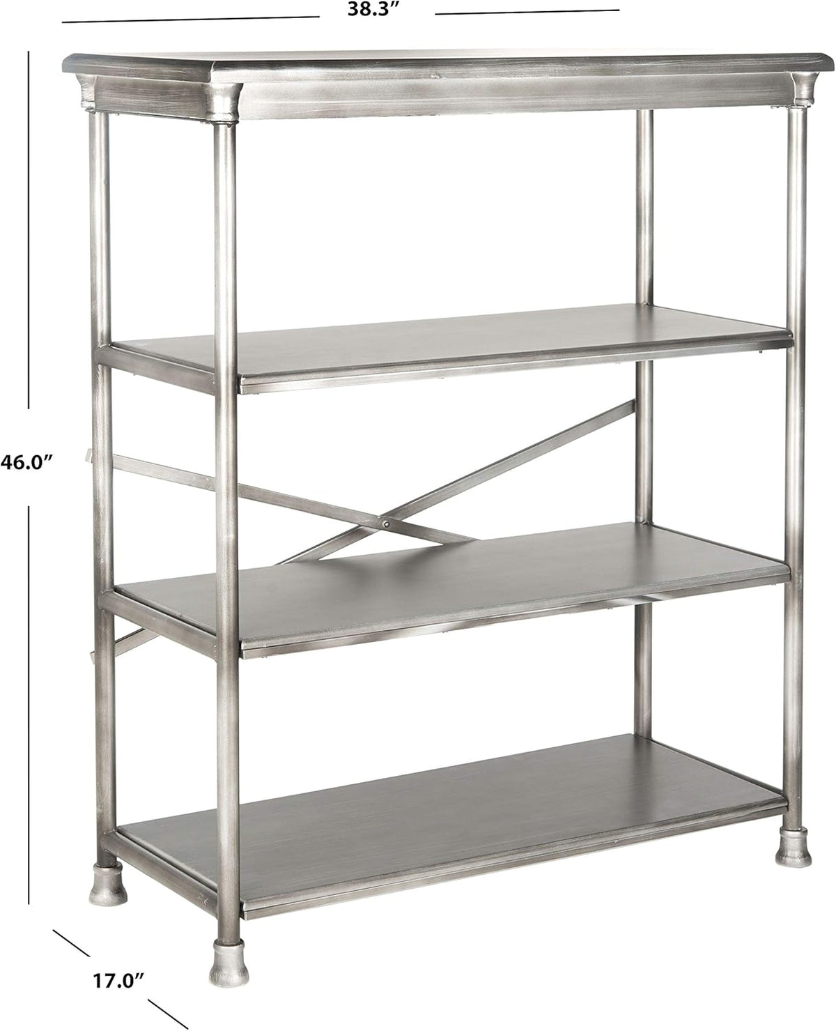 Dark Silver Large Bookcase A74317