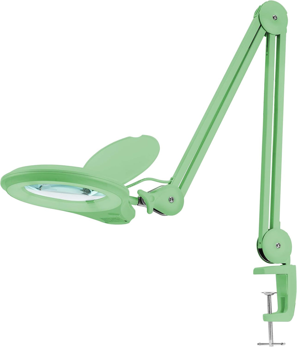 1,200 Lumens Dimmable LED Magnifying Lamp with Clamp, 5 Diopter, 5 Inches Lens, Gray U2059