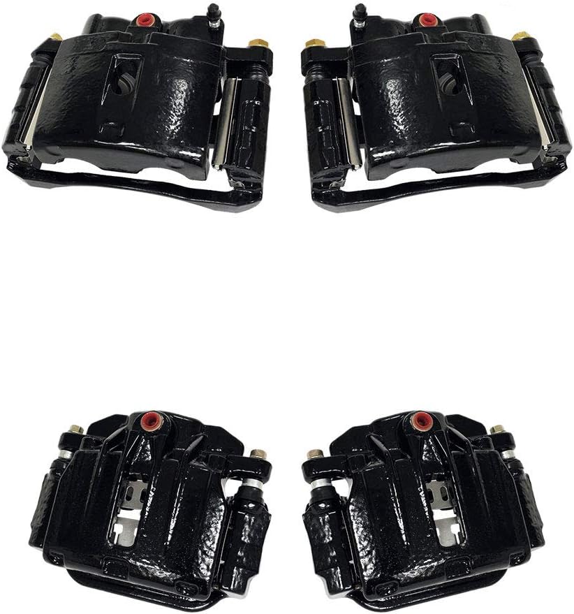 Black Semi-Loaded Calipers and Hardware Brake Kit X9255