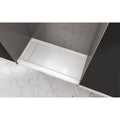 60x22 x 30x22 Rectangular Shower Pan with Single L White Y359430