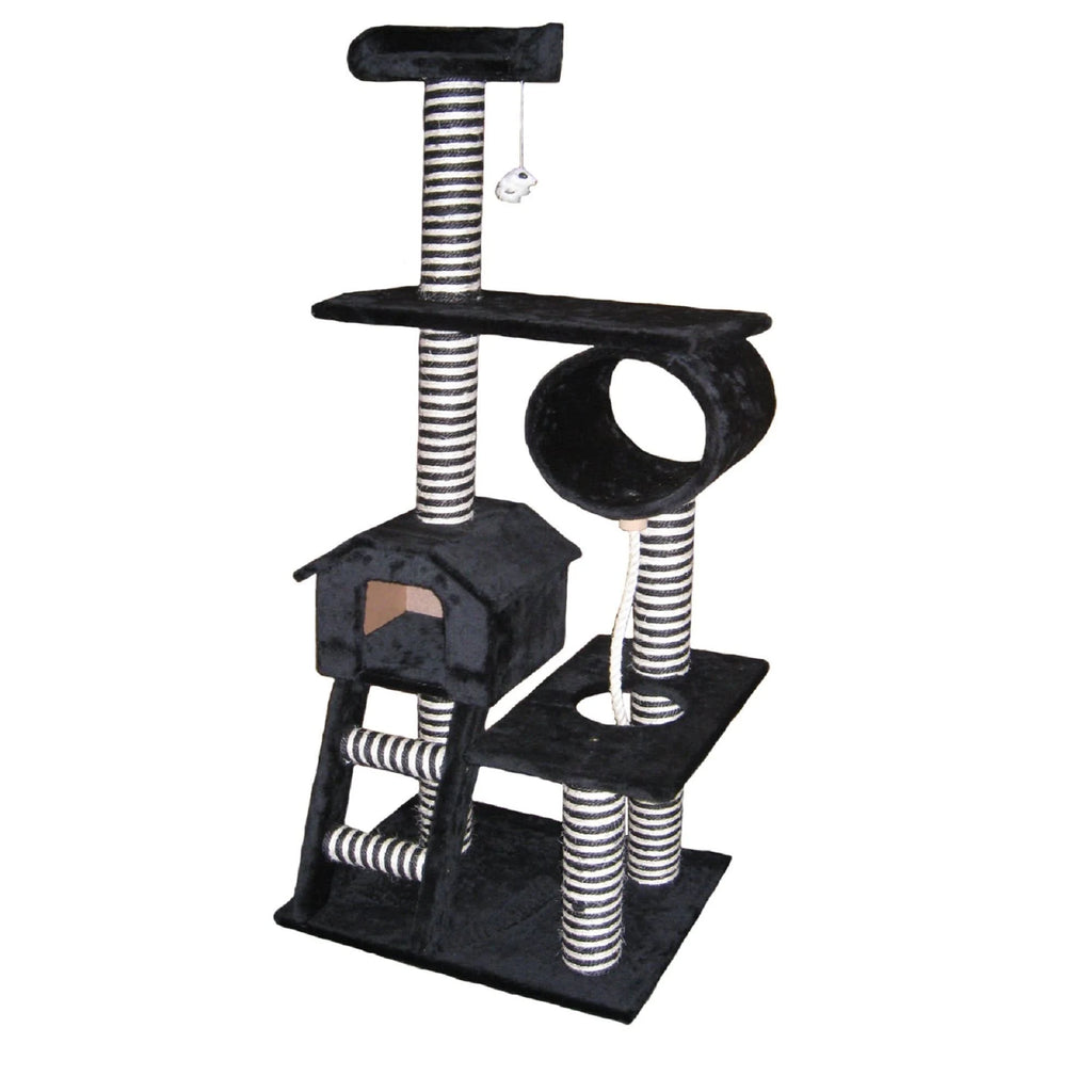 Black 60 in. Cat Tree U26428