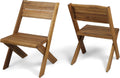 Acacia Wood Chairs Set of 2 Z267