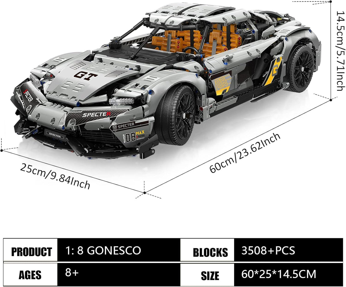 Sports car Building Block Kits 3508 Pieces M81564