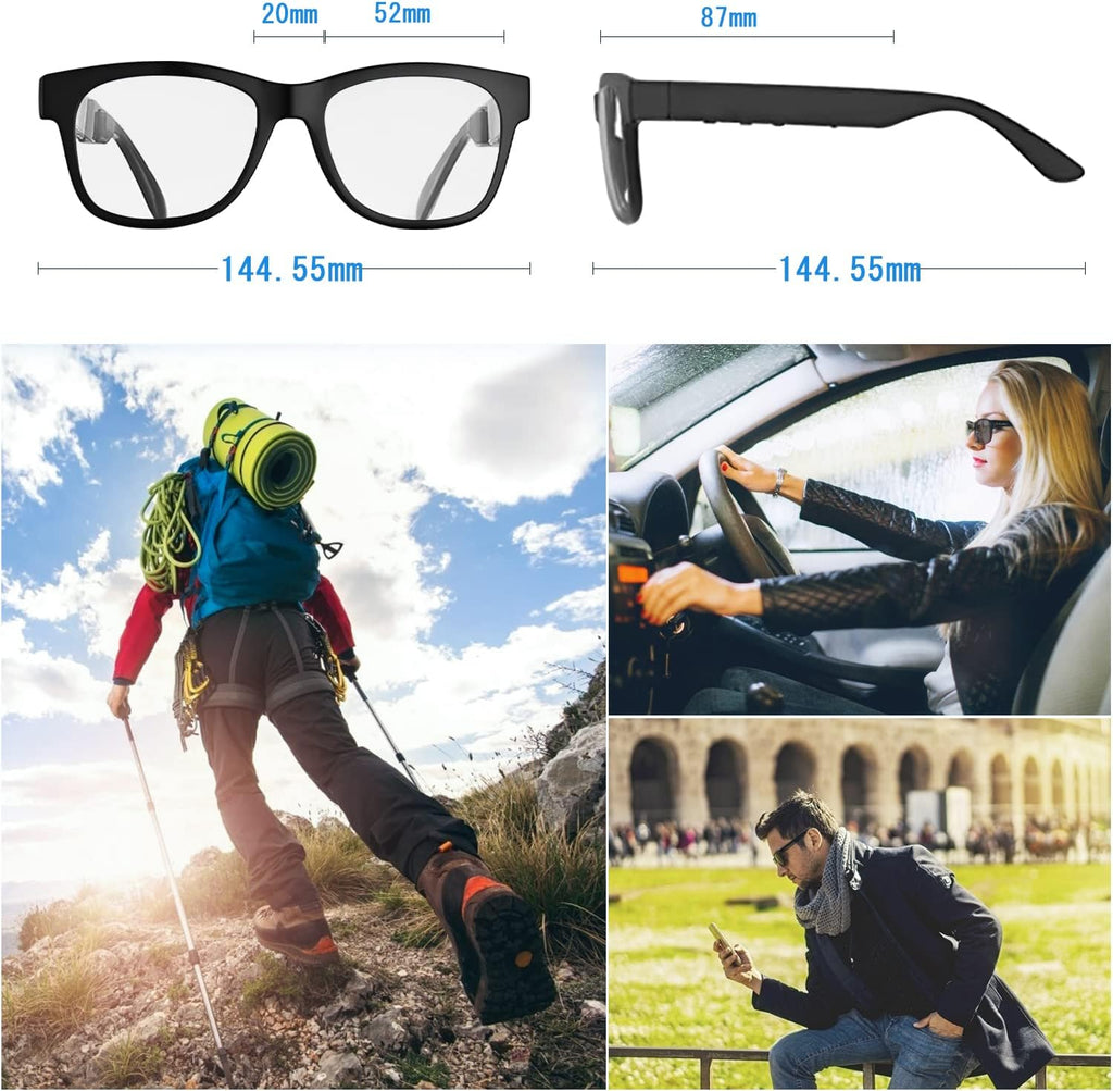 Bone Conduction Sunglasses with Open-Ear Headphones K8949