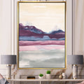 Purple Watercolor Framed Canvas 34 in. Wide x 44 in. High Q64643