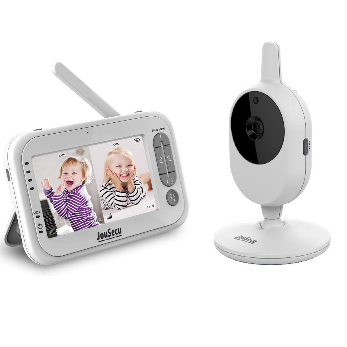 Baby Monitor with Camera and Audio 4.3 Inches LCD Split Screen P943