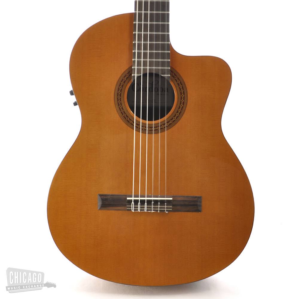 Classical Acoustic Electric Guitar Cutaway Natural O1437