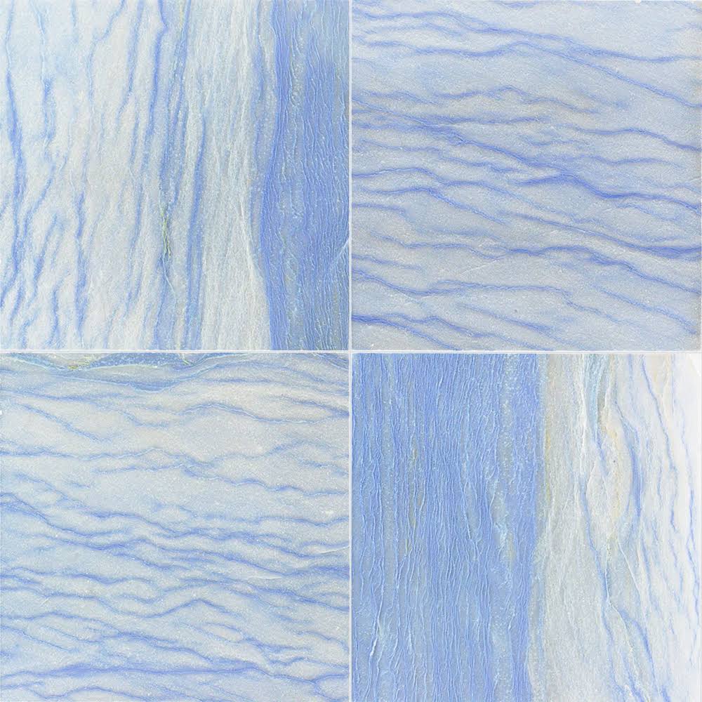 Blue 12x12 Polished Marble Mosaic Tile A16555