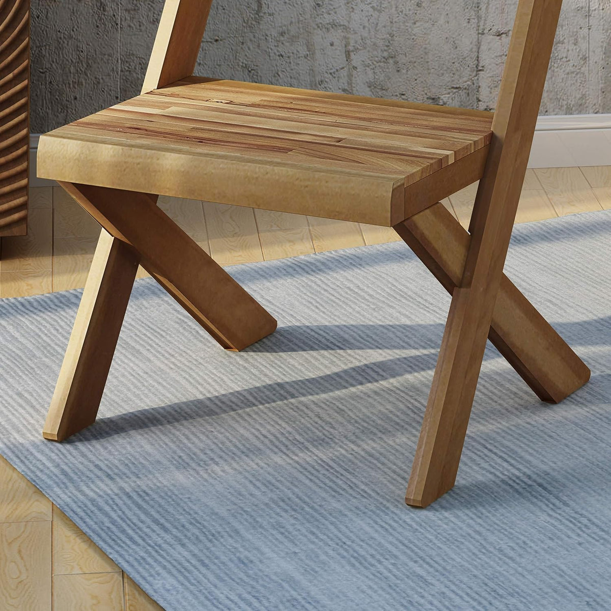 Acacia Wood Chairs Set of 2 Z267