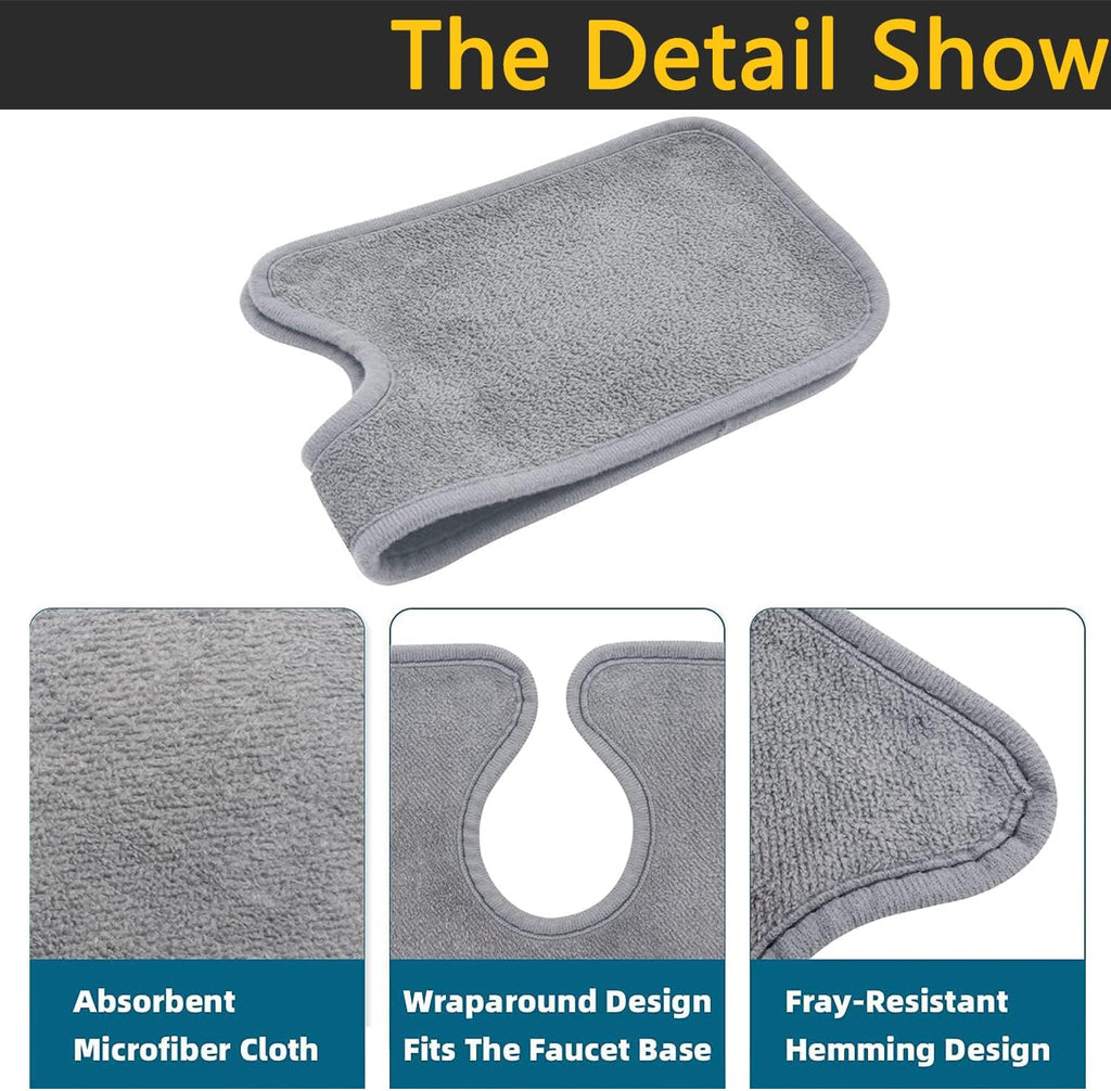 Absorbent Faucet Mat 24.8'' x 5.1'' 4 Pieces F131446