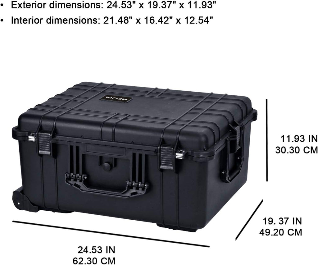 Waterproof Rolling Camera Case with Foam Insert R631