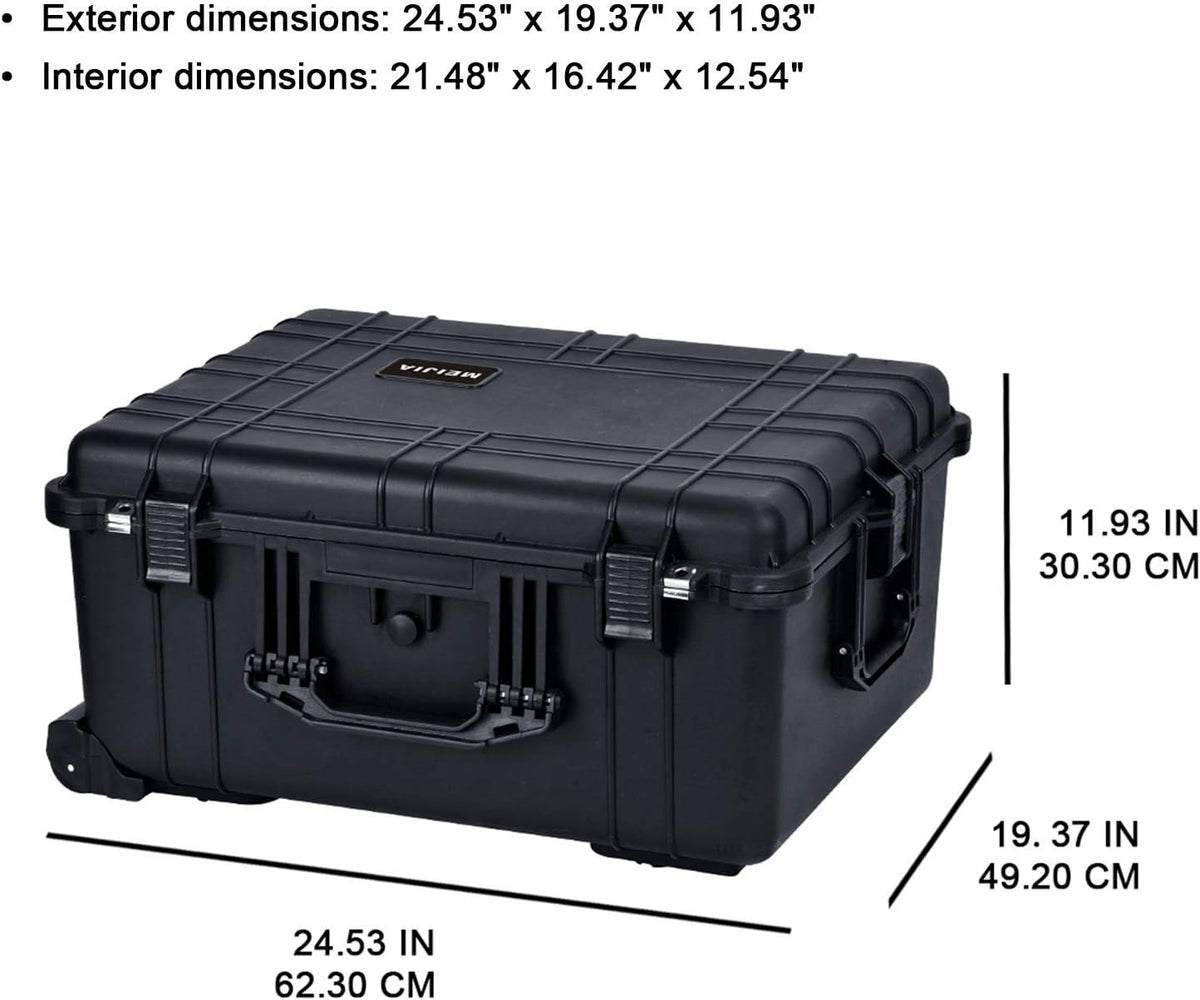 Waterproof Rolling Camera Case with Foam Insert R631
