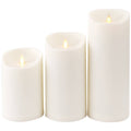 Unscented Moving Flame Outdoor Candle with Timer Y904