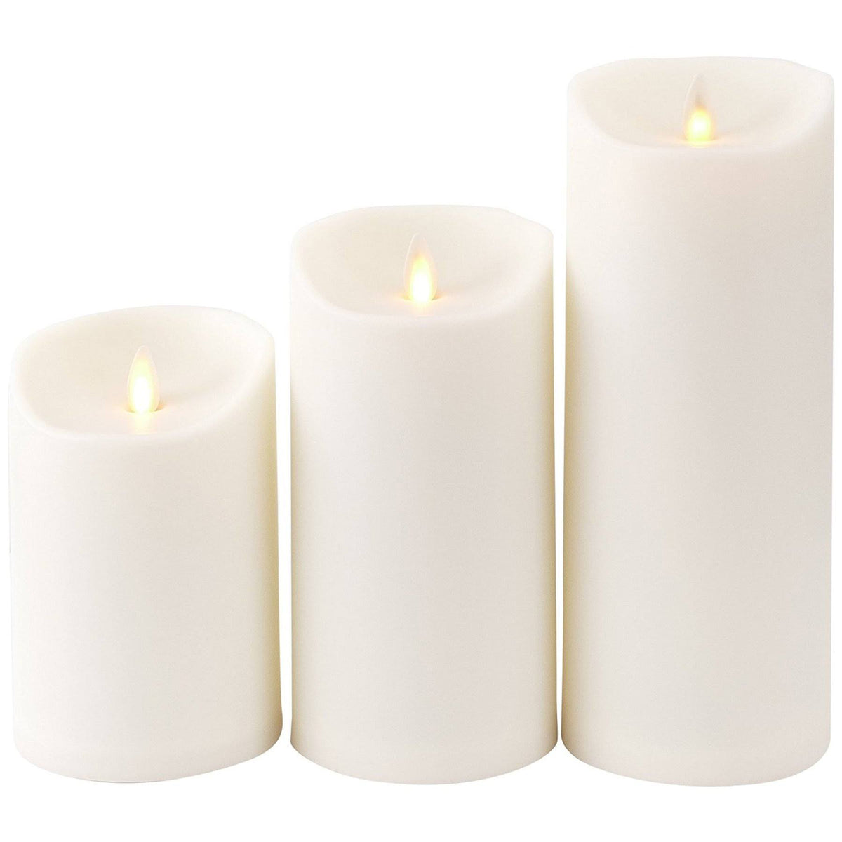 Unscented Moving Flame Outdoor Candle with Timer Y904