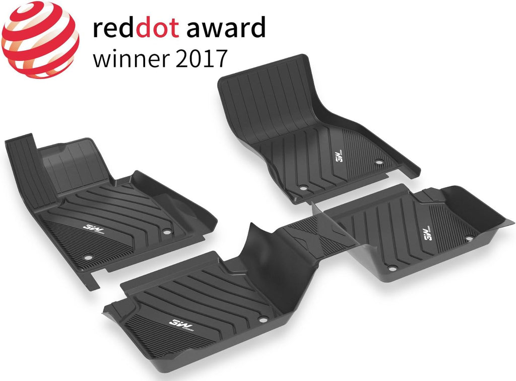 Black TPE Floor Mats Full Set W8663