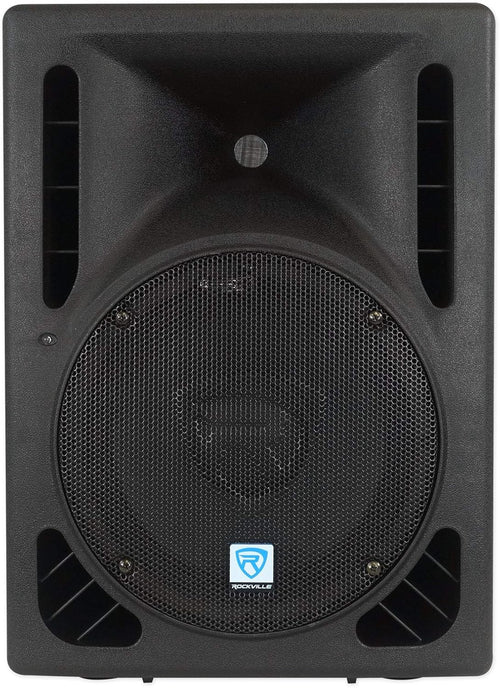 10 Powered DJ Speakers with Stands and Cables D809