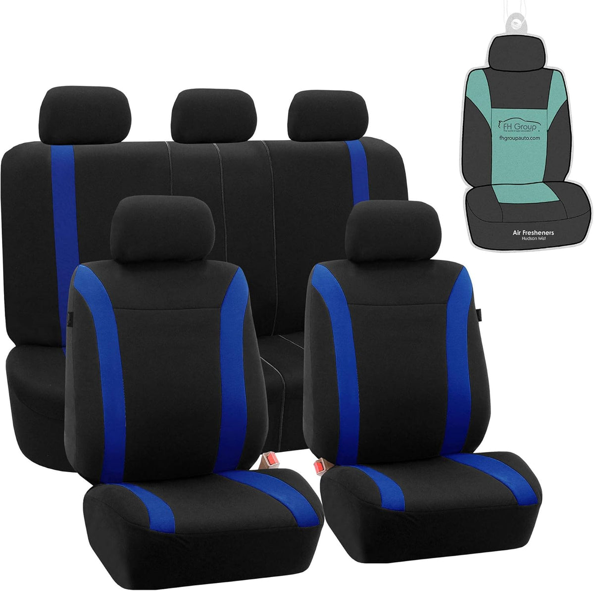 Full Set Flat Cloth Car Seat Covers with Split Bench Z342
