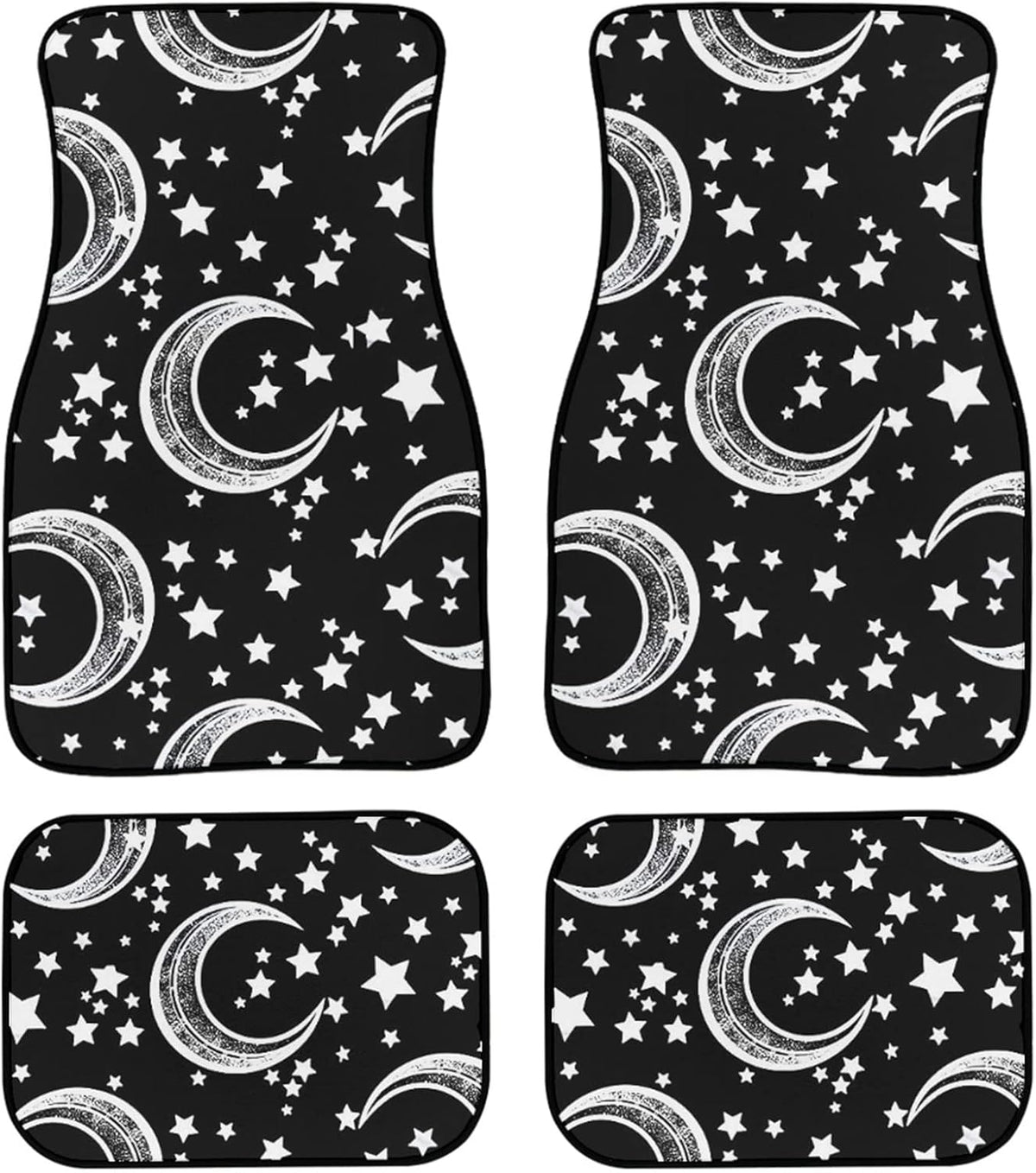 Automotive Front & Rear Floor Mats Set of 4 Piece Universal Fit P1575