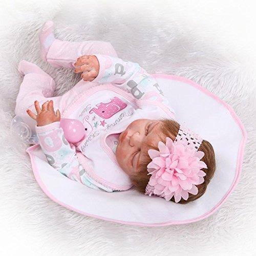 Full Body Silicone Vinyl Reborn Baby Girl Doll T742252
