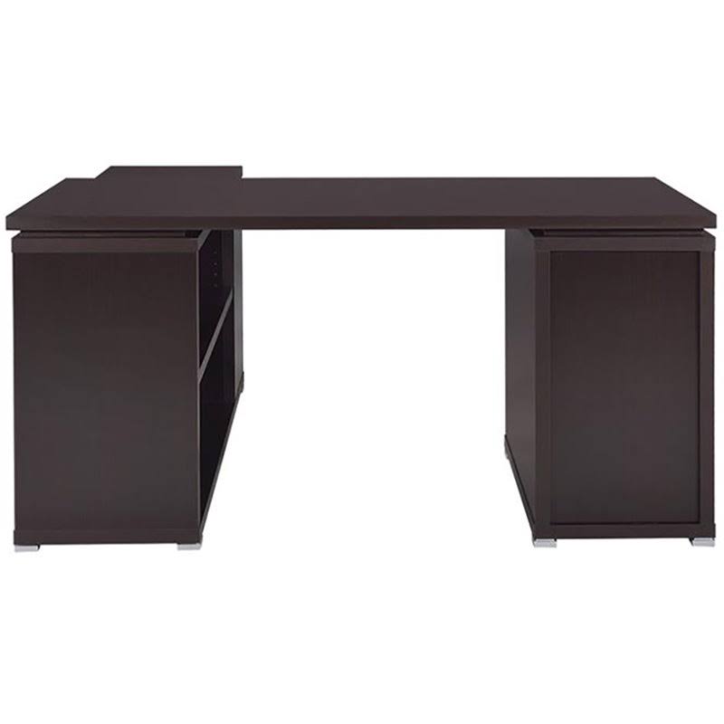 L Shaped Writing Desk in Cappuccino E4918