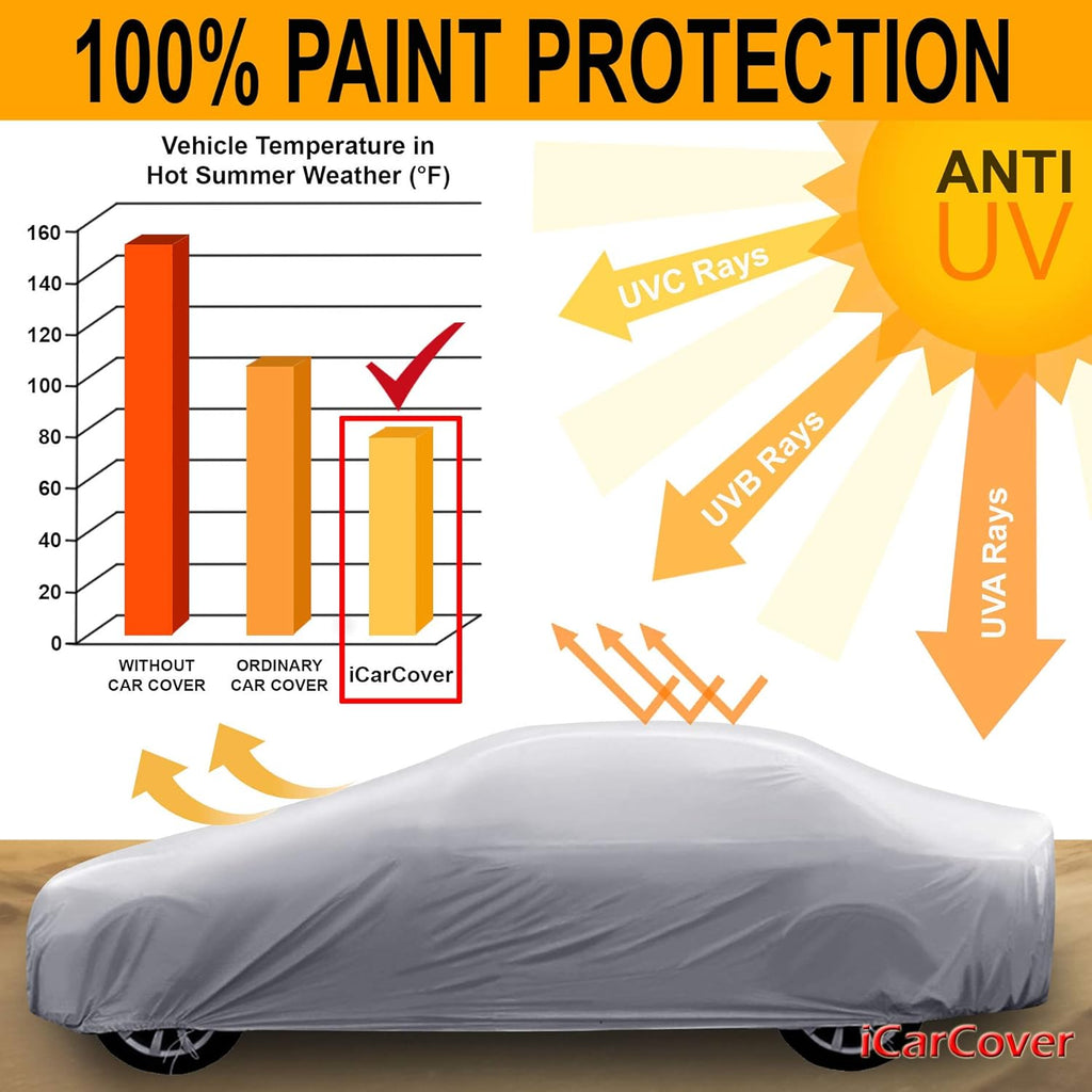Waterproof All Weather Car Cover with Straps F166591