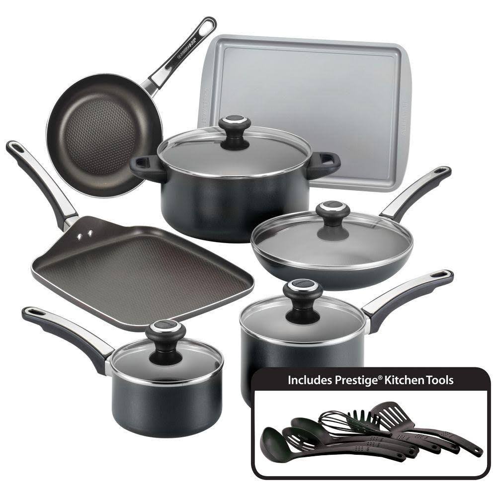 Black 17-Piece Cookware Set with Lids K83680