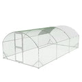 Heavy Duty Walk-in Chicken Coop Metal Poultry Cage with Waterproof UV Cover M318