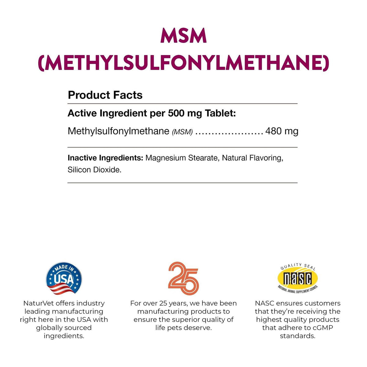 MSM Tablets for Dogs Z341739