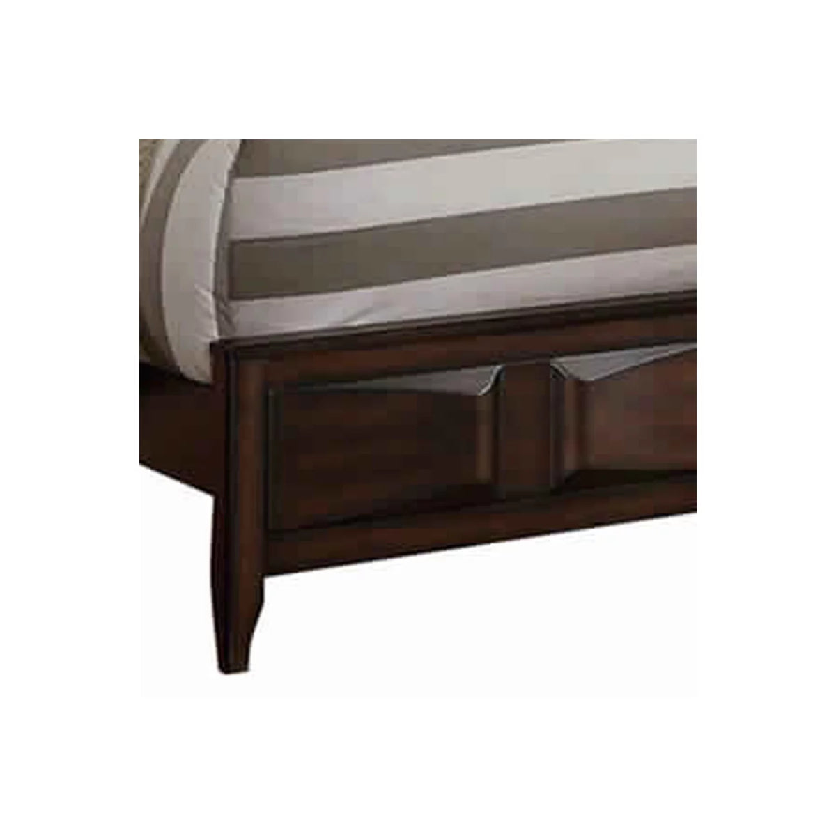 Oak Wooden C.King Bed with 3D Design T818