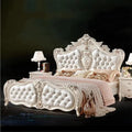 Solid Wood Leather Bed P89894
