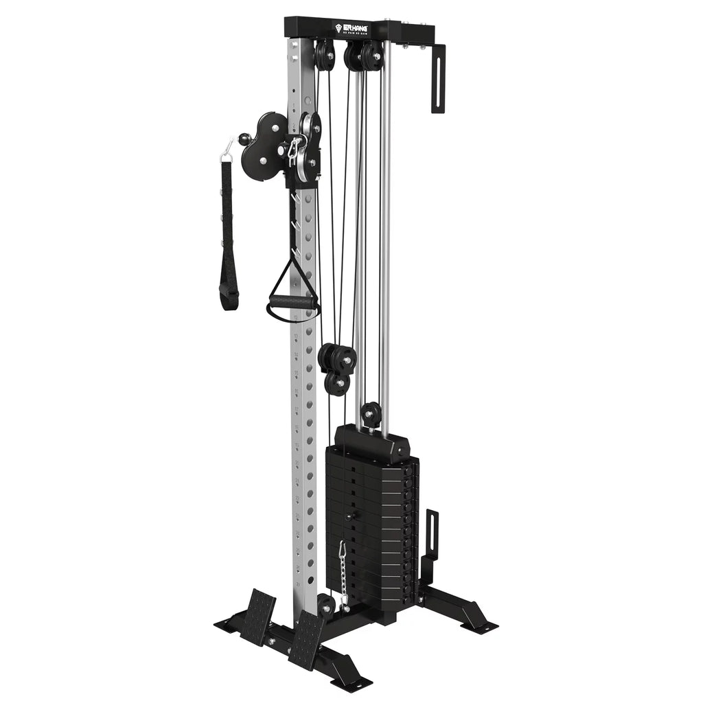 Wall Mount Cable Crossover Machine with 200LBS Weight Stack L516435