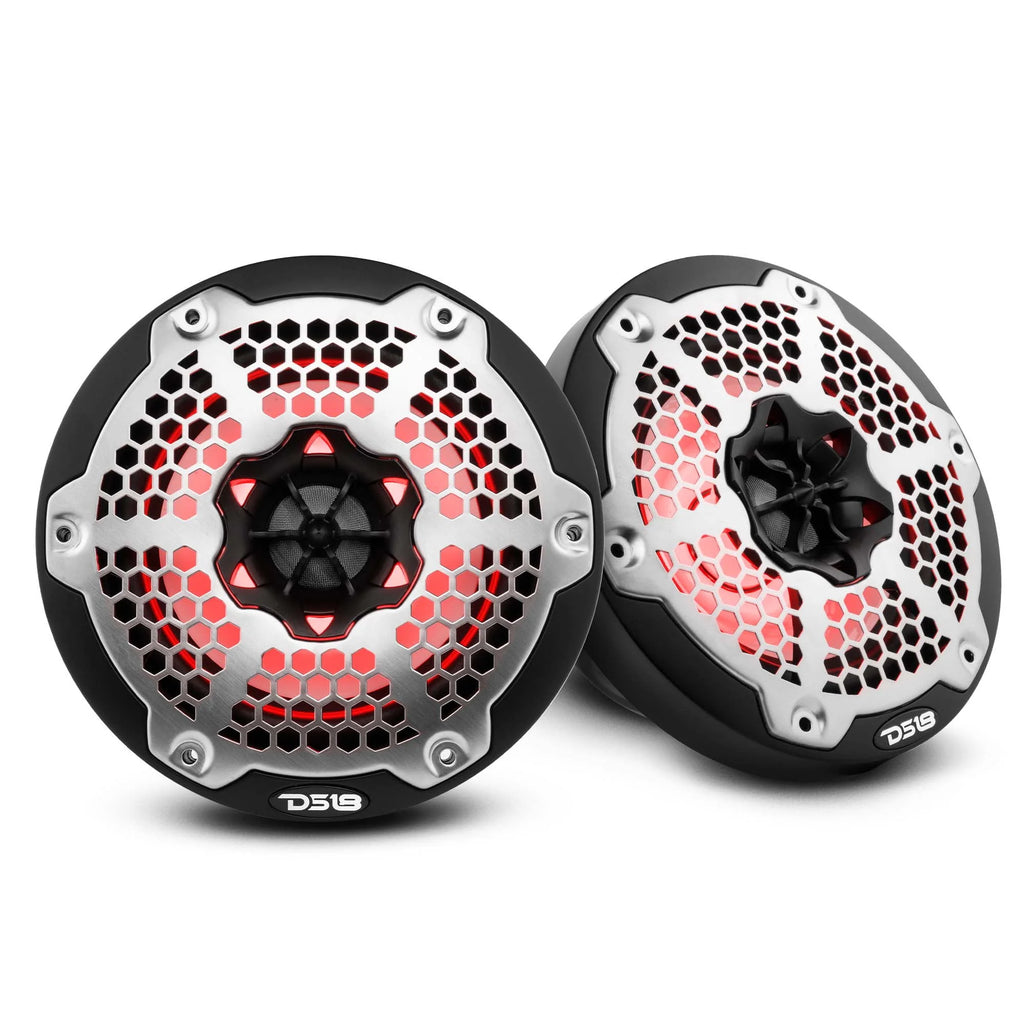 Black 6.5 2 Way Marine Speakers T2957