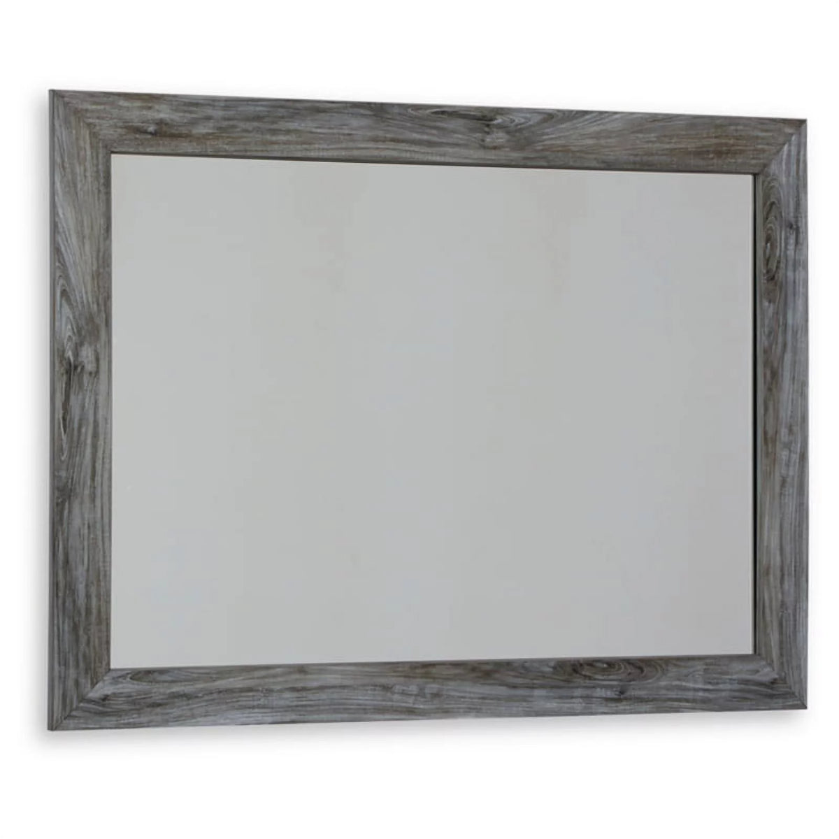 Wood Bedroom Mirror in Smoky Gray D69441