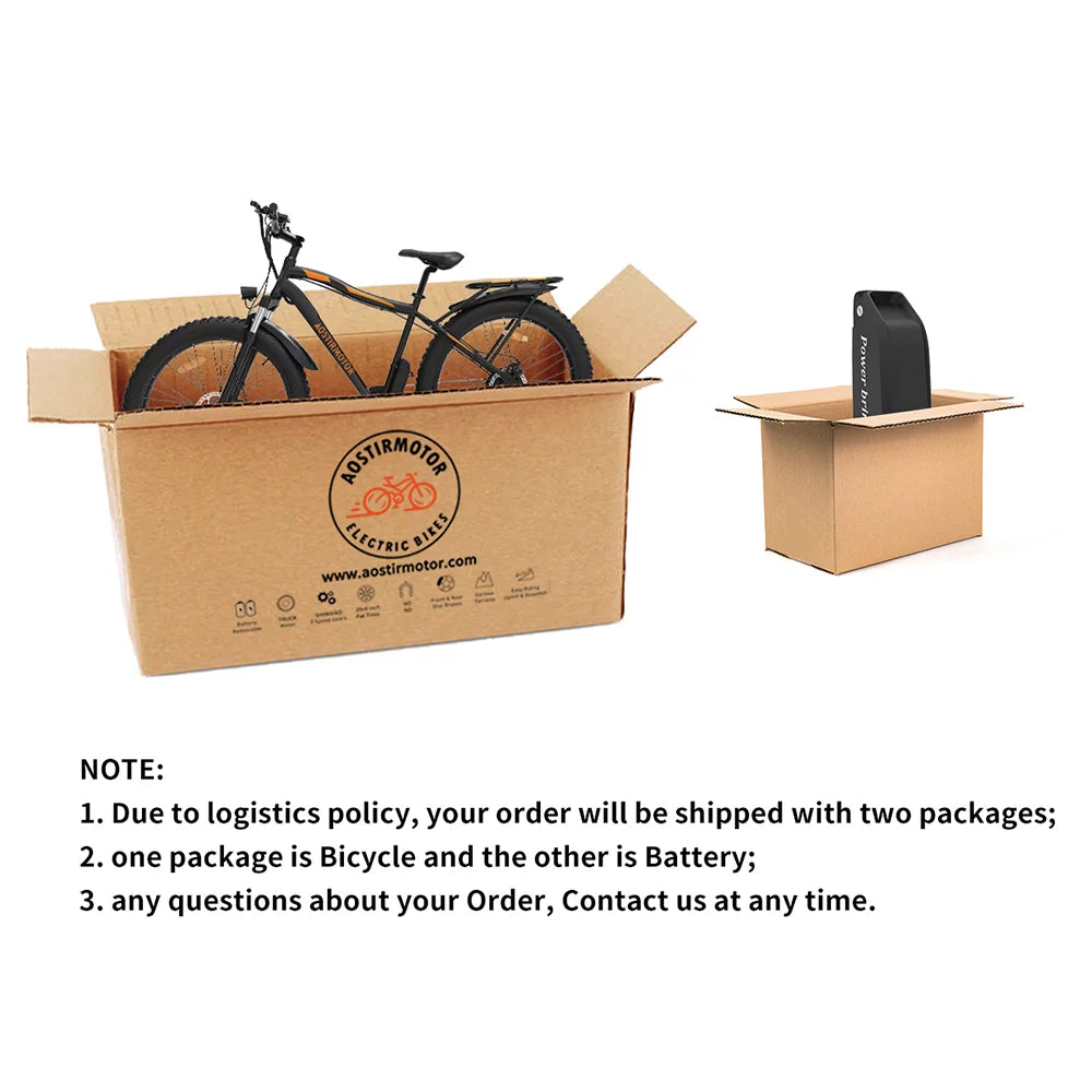 749W 48V 13AH Electric Mountain Bike with Rack L32260