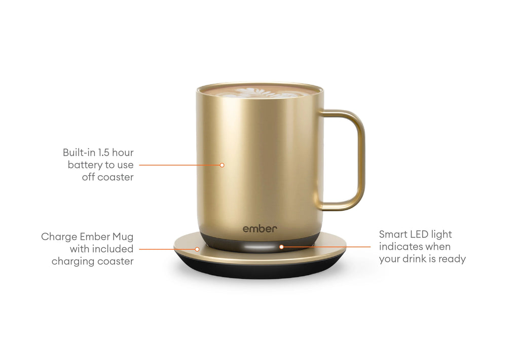 10 oz Copper Temperature Control Smart Mug Y738